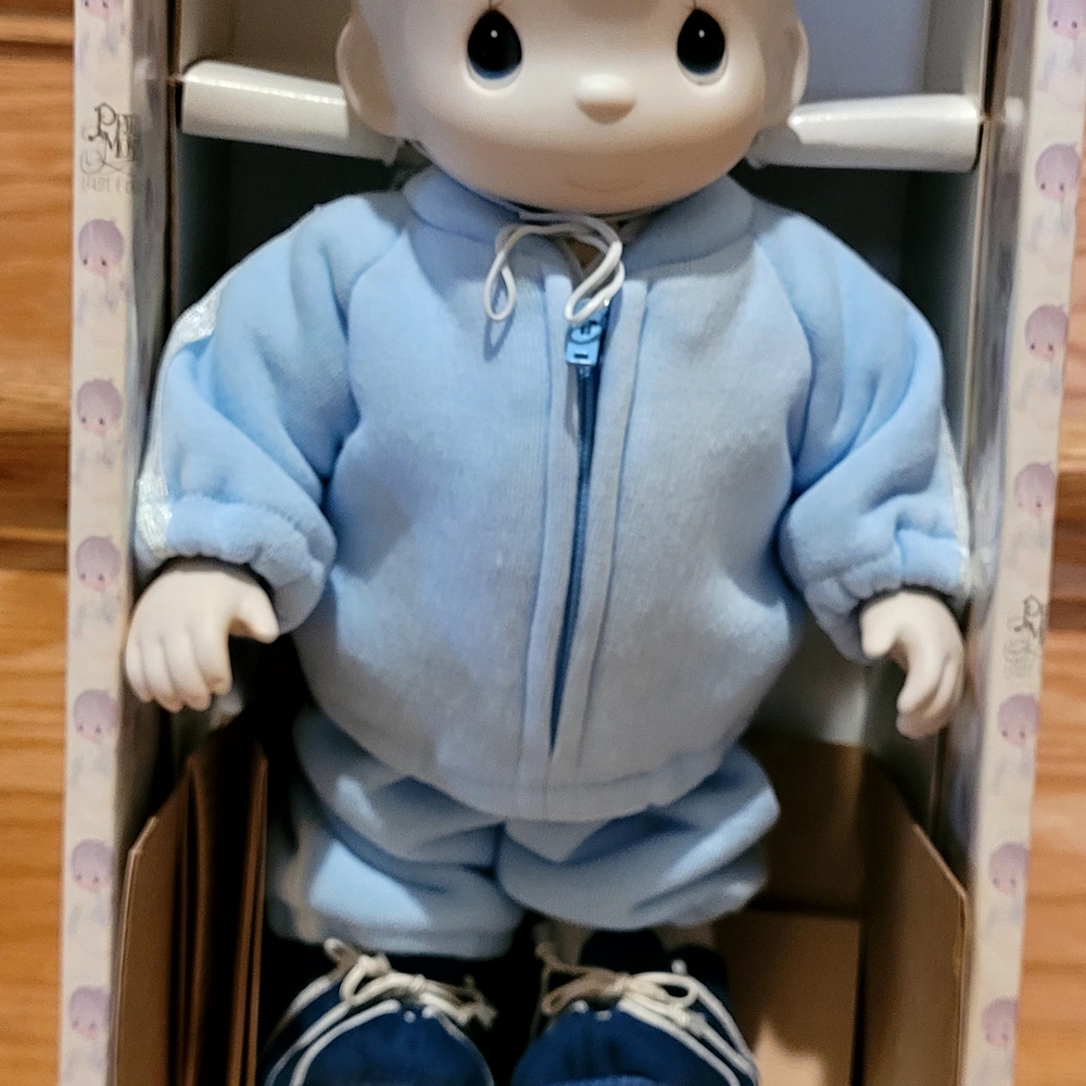 Precious Moments Timmy Doll in Blue Outfit